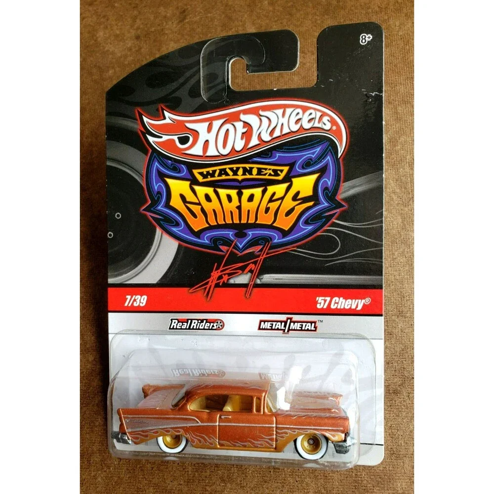 2010 Hot Wheel '57 CHEVY BEL AIR Copper WAYNE'S GARAGE 7/39 White Wall DDRR 1:64